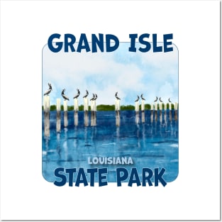 Grand Isle State Park, Louisiana Posters and Art